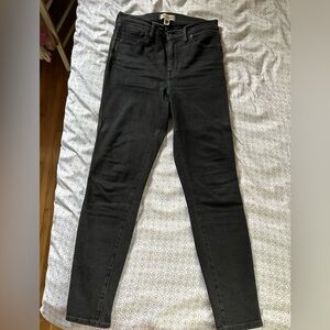 Madewell high rise skinny jean black 29